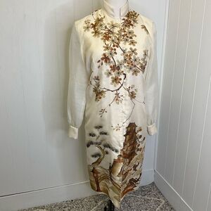 Vintage Alfred Shaheen from Master Printer Women’s 10 Japanese Geisha Dress